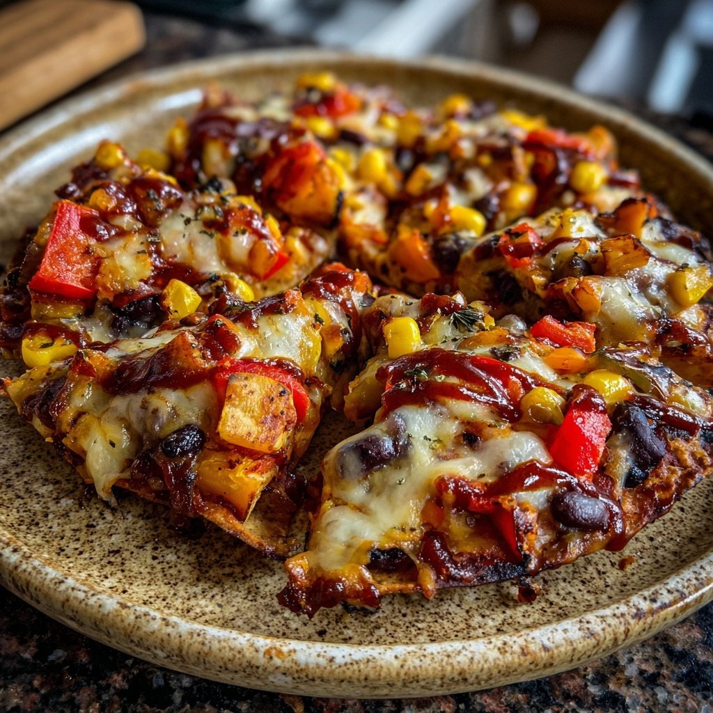 BBQ Gemüse Nacho Auflauf