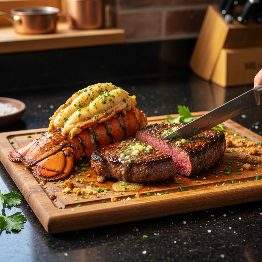 Romantische Surf and Turf Variation