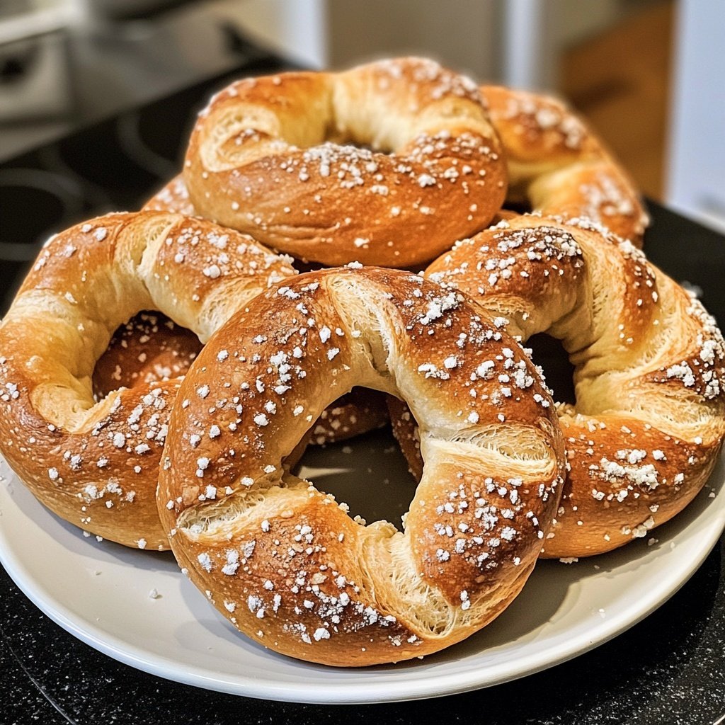 Hausgemachte weiche Brezeln