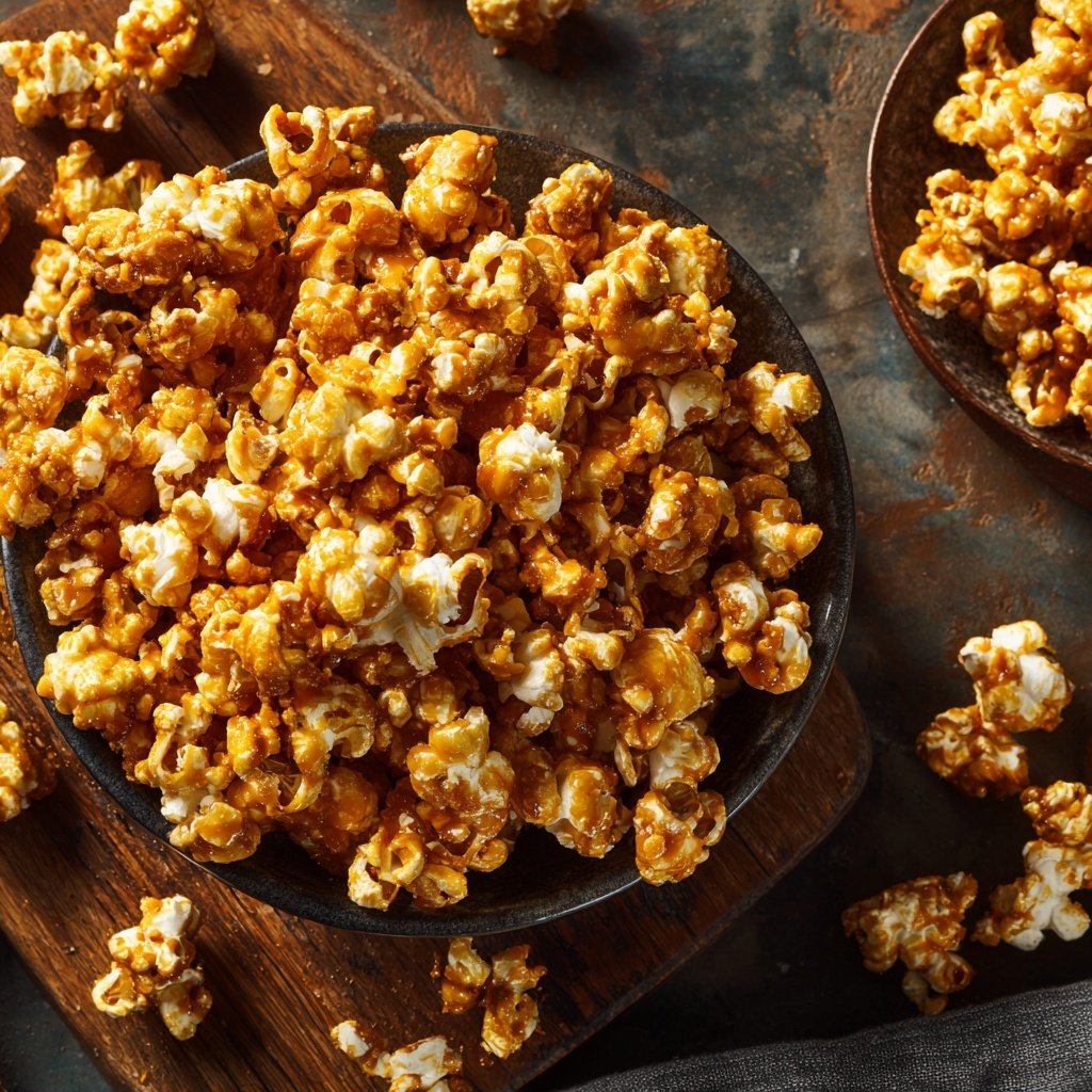Scharfes Karamel Popcorn mit Zimt