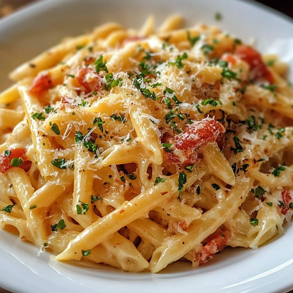 One Pot Cremige Knoblauchpasta