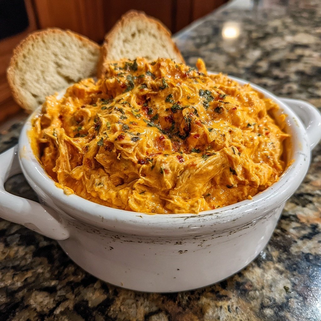 Cremiger Buffalo Hähnchen Dip