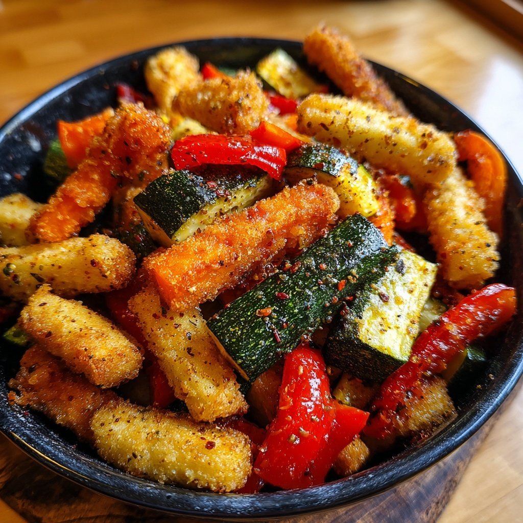 Fondue Beilage marinierte Gemüsesticks