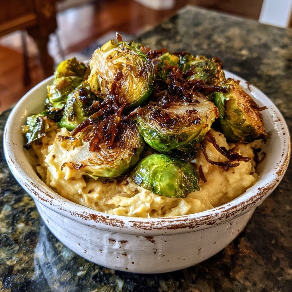 Ahorn-Balsamico-Rosenkohl-Auflauf