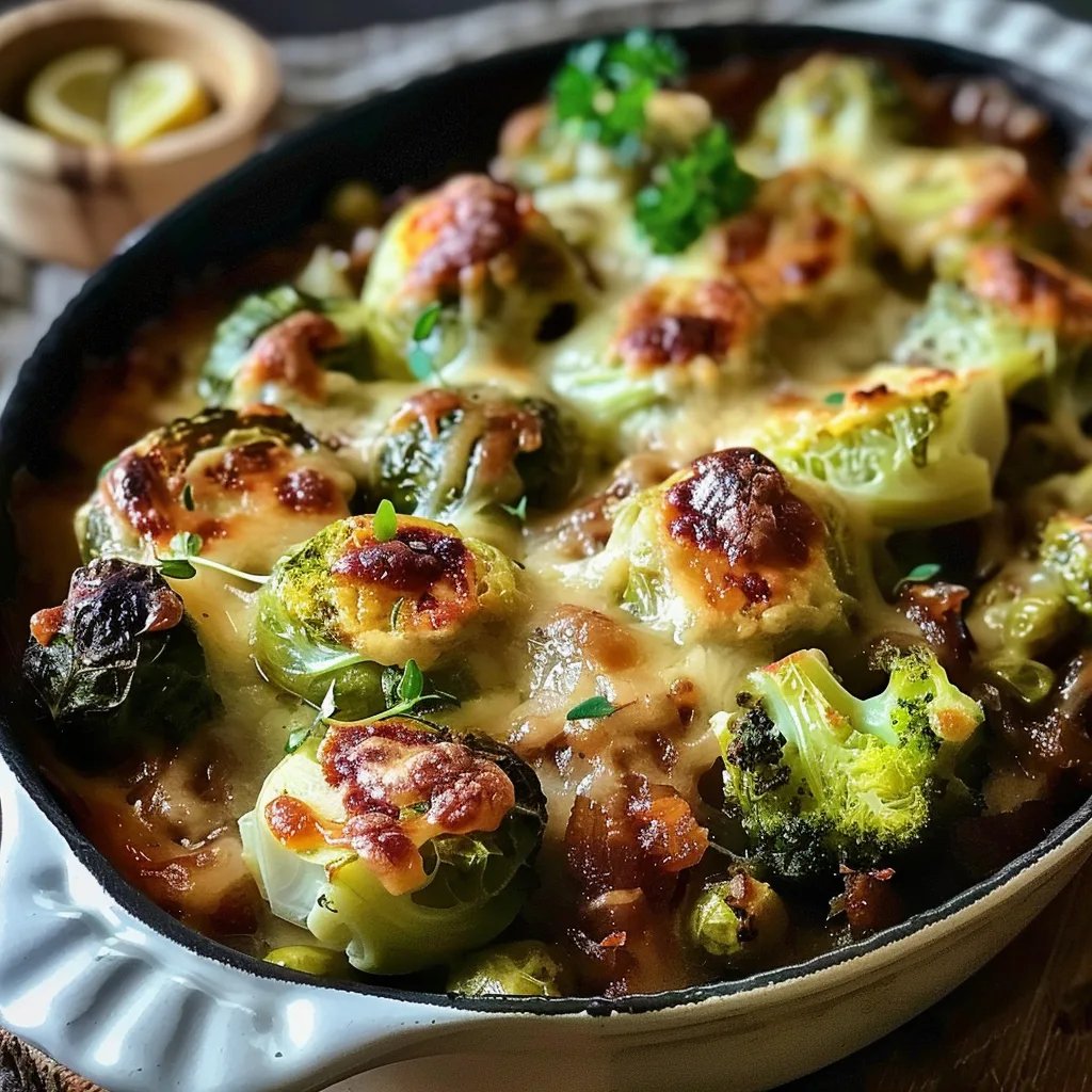 Rosenkohl Auflauf mit Hackfleisch