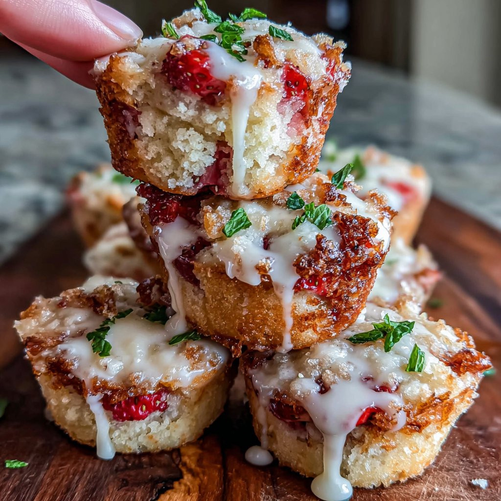 Fruchtige Erdbeer-Küchlein Kombination