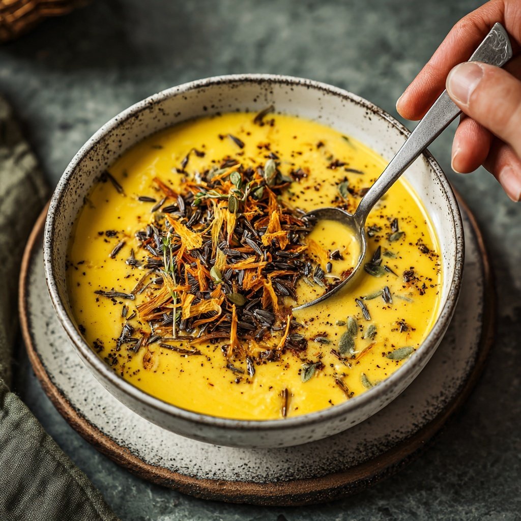 Steckrüben Kokos Curry Suppe