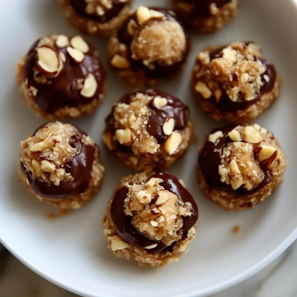 Knusprige Haselnussküsschen mit Nuss-Nougat-Füllung