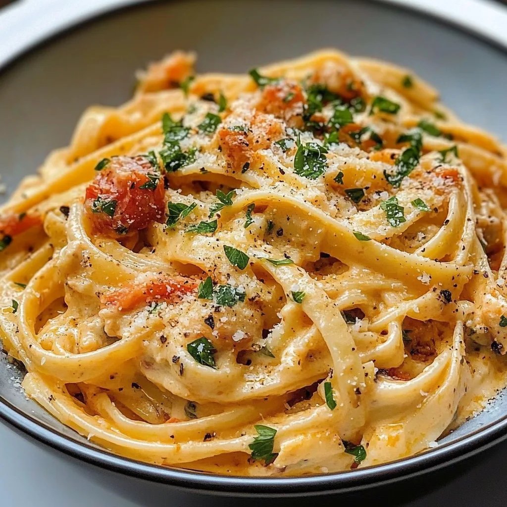 Cremige Pasta mit getrockneten Tomaten (vegan)