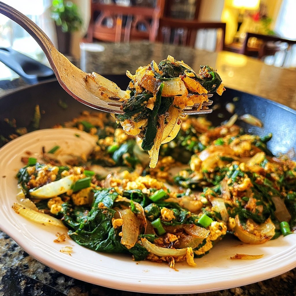 Einfache Puten- und Spinat-Pfanne