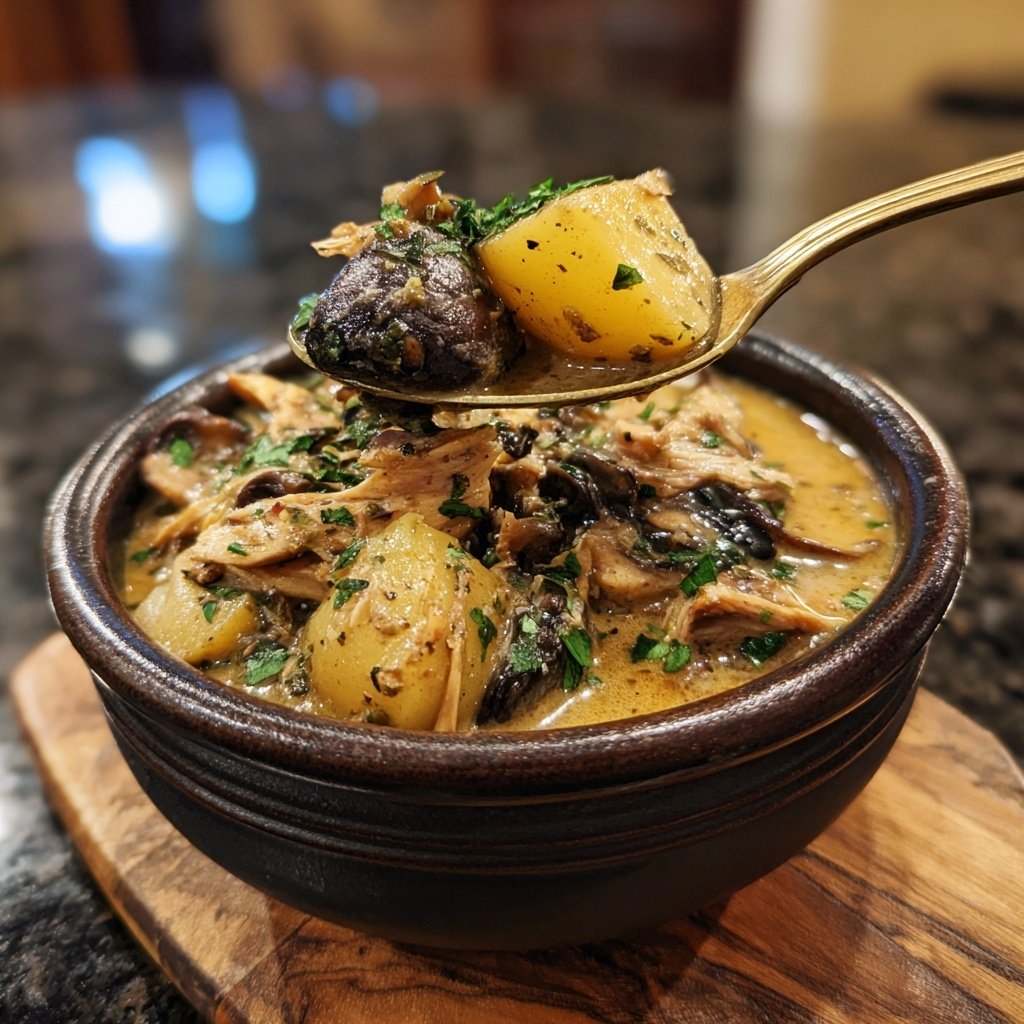 Pilz Eintopf mit Kartoffeln