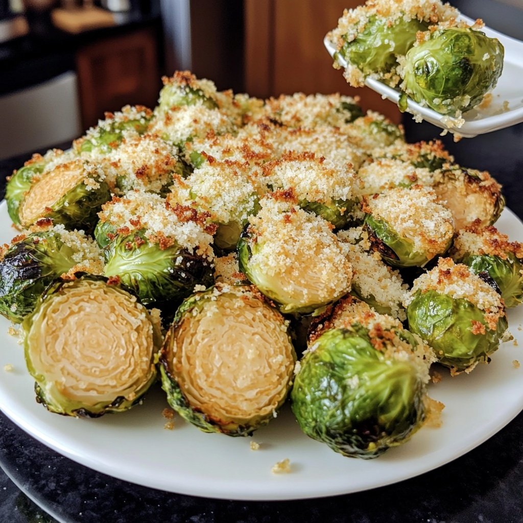 Knuspriger Rosenkohl mit Parmesan