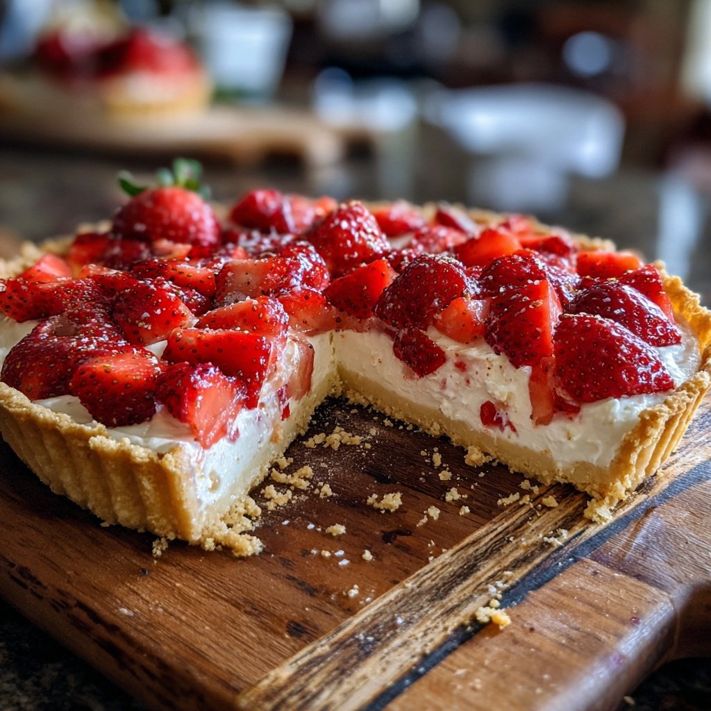 Erdbeeren und Sahne Tarte