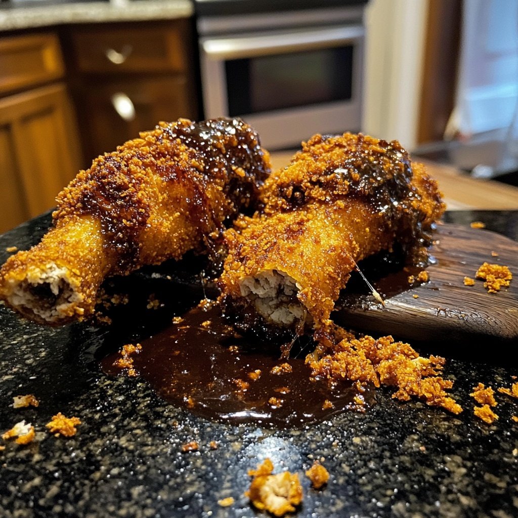 Knusprige Gänsekeulen mit Dunkelbiersauce