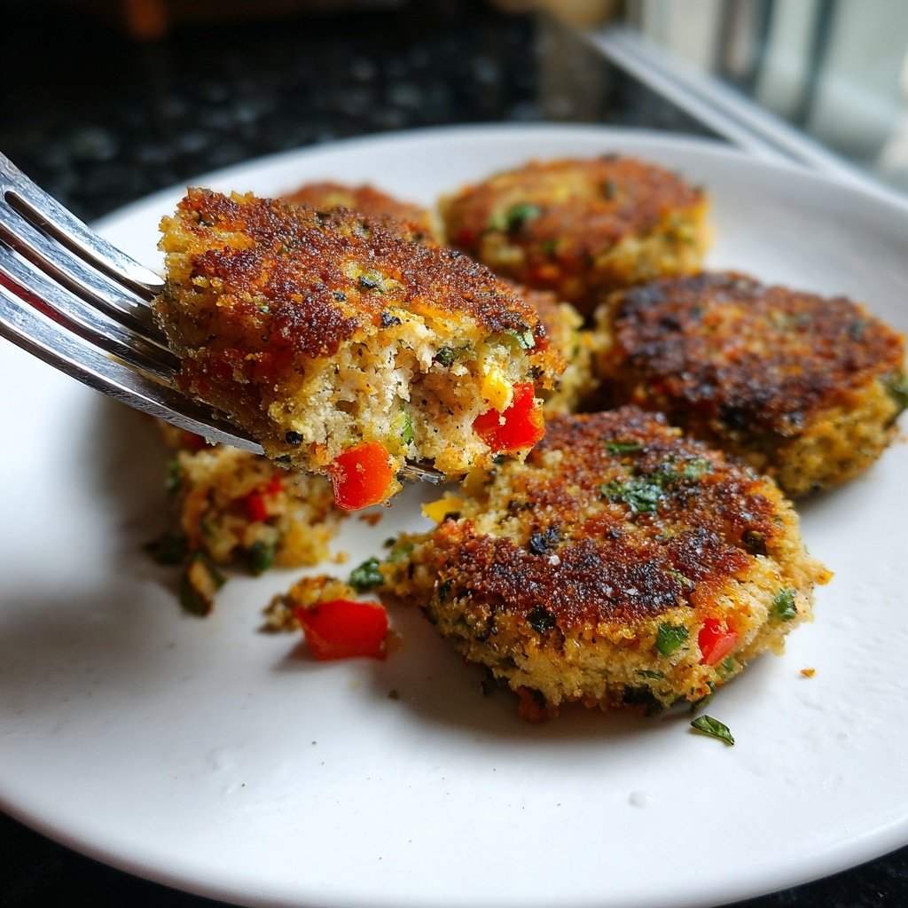 Knusprige Lachs- und Gemüse-Patties