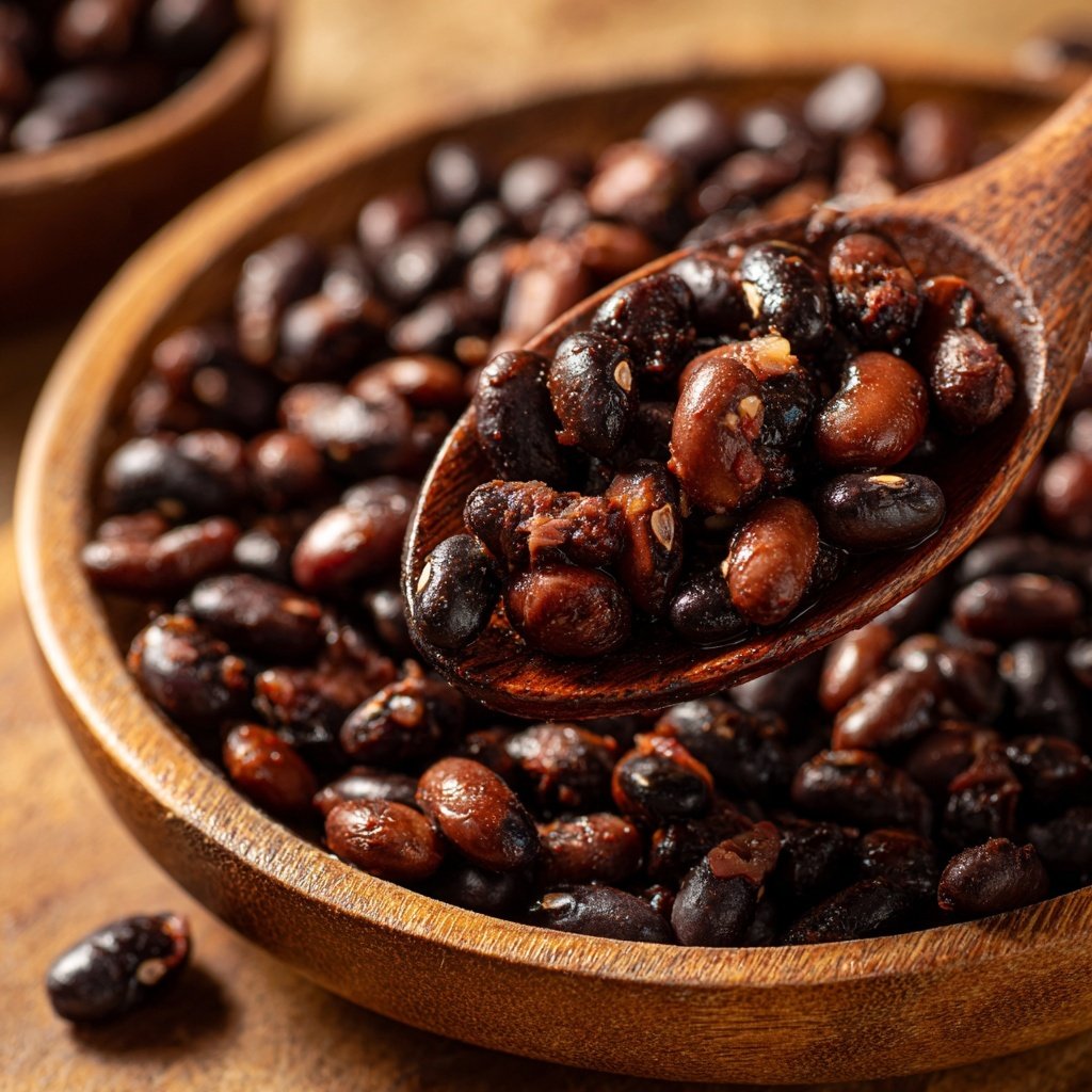 Schwarzäugige Bohnen geräucherter Schinken Knochen