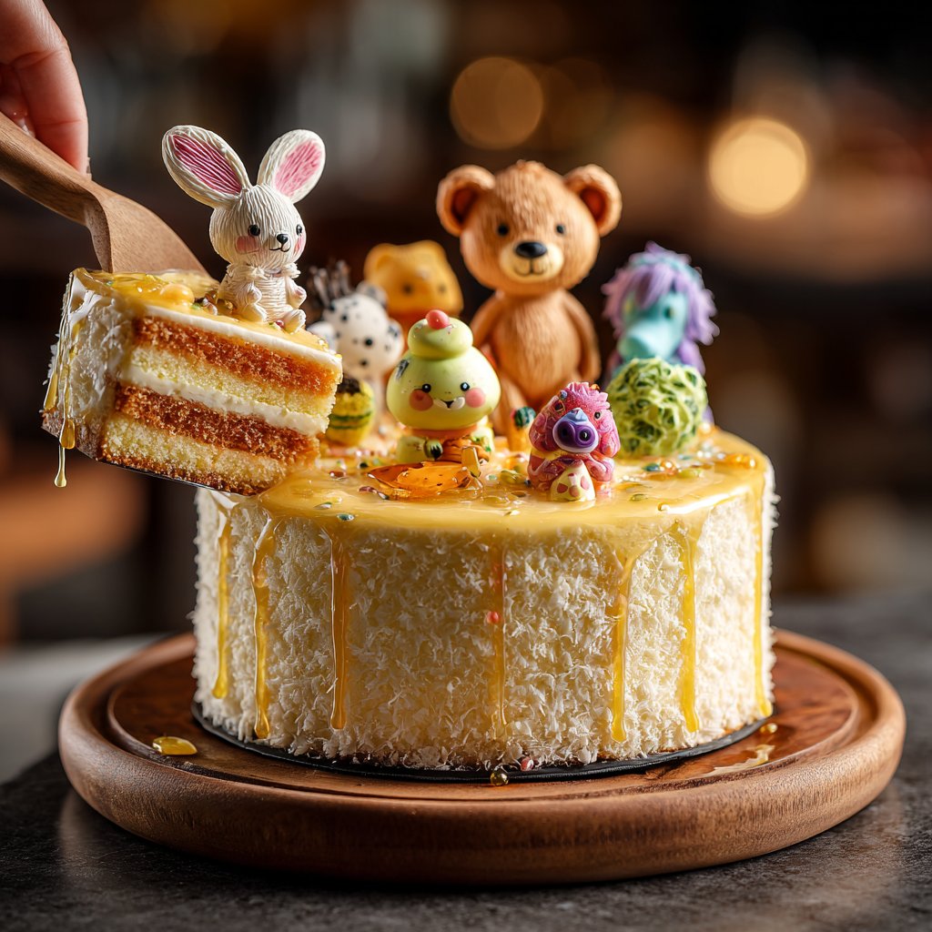 Jellycat Torte mit Zitrussirup
