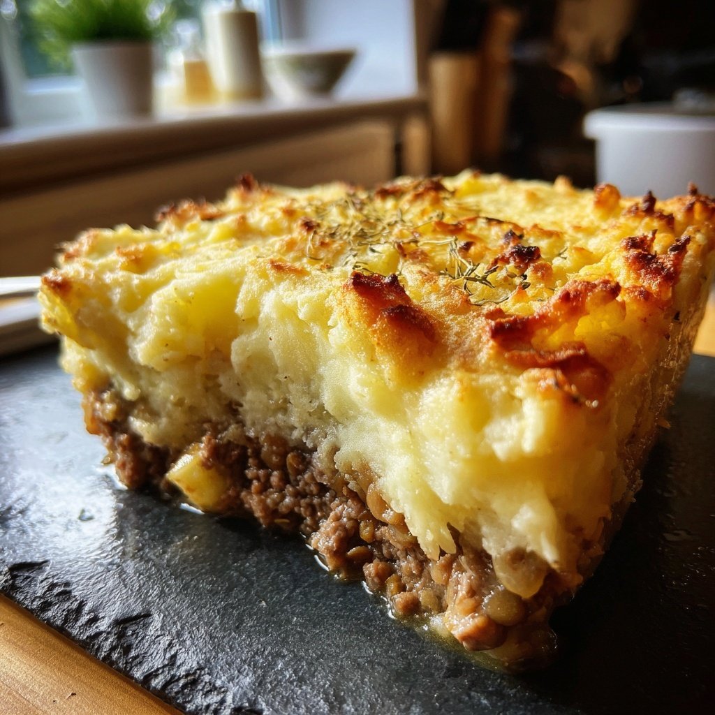 Herzhafter Linsen Shepherd’s Pie