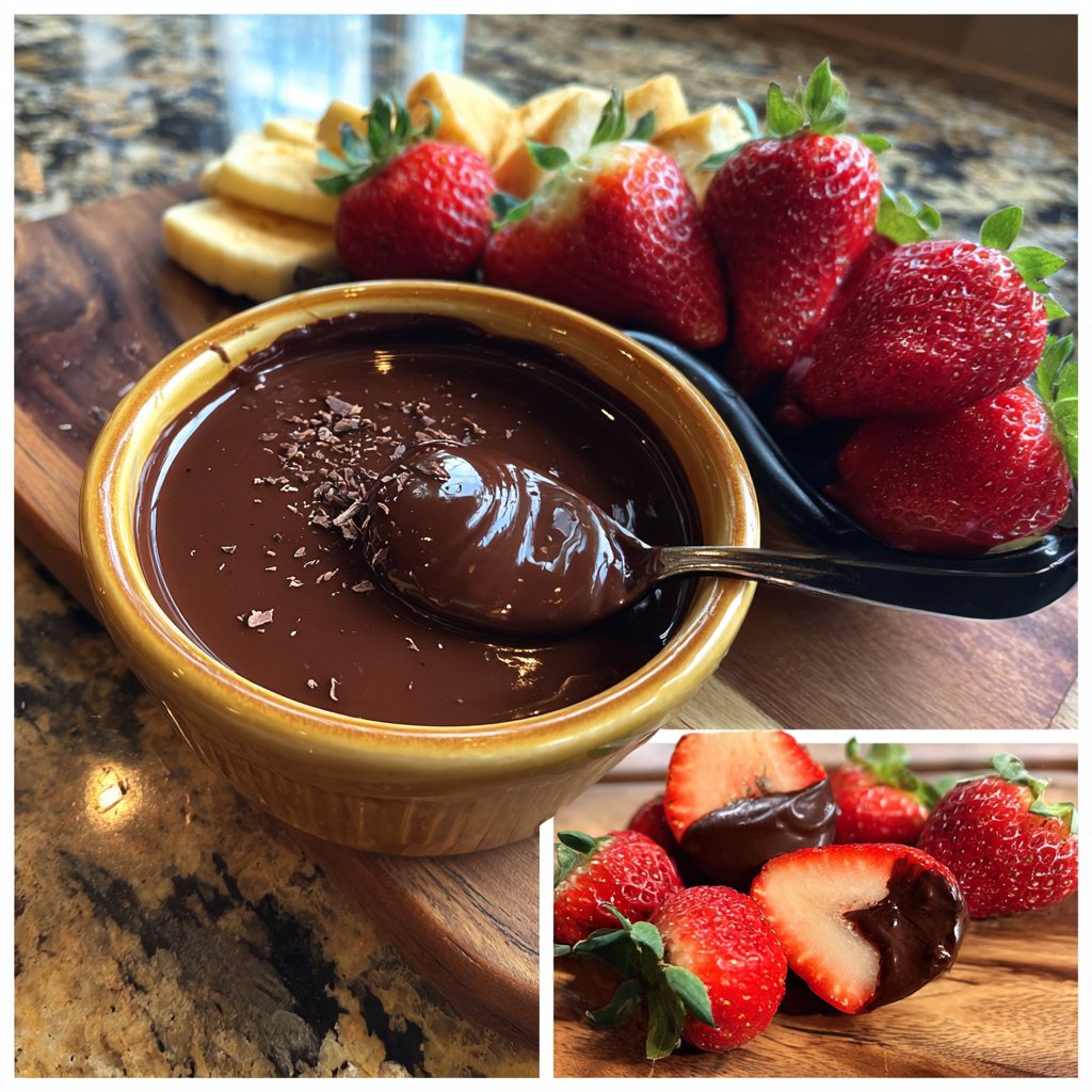 Schokoladen-Dip für Früchte