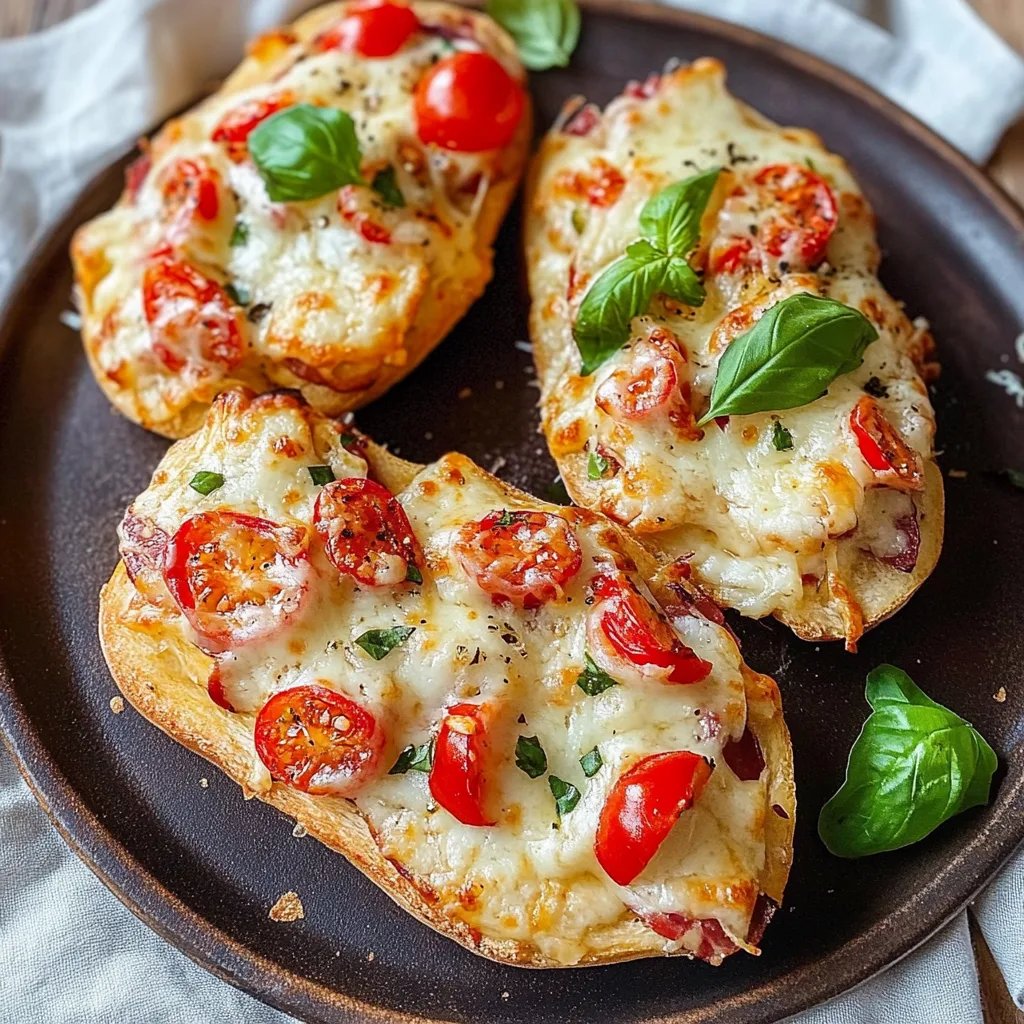 Einfache Pizzabrötchen vegetarisch