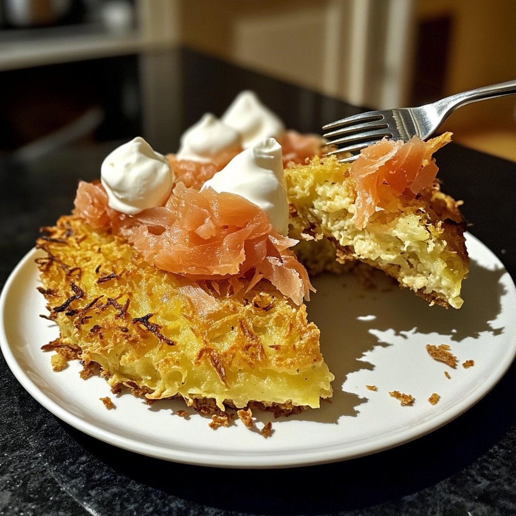 Kartoffelpuffer mit Lachs