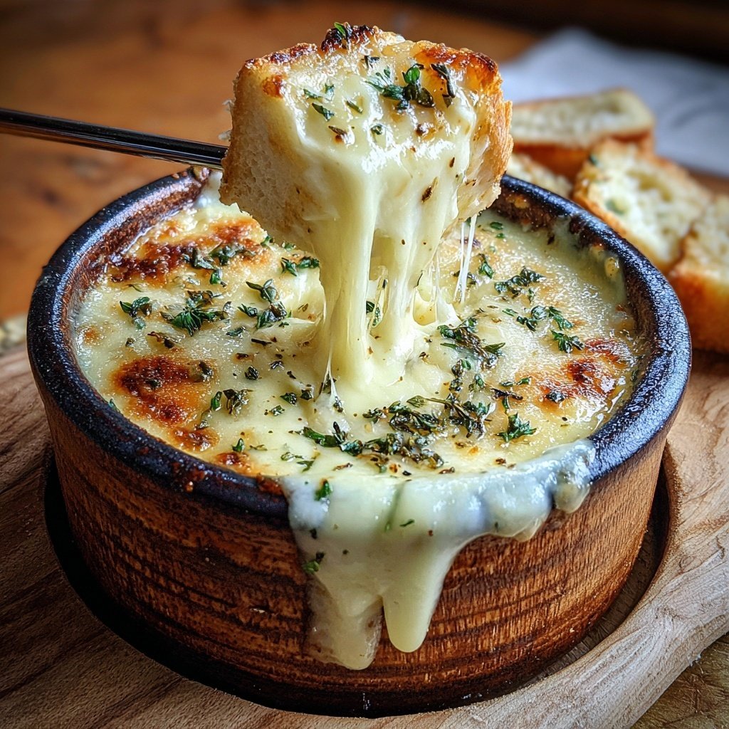 Käsefondue klassisch mit Weißwein