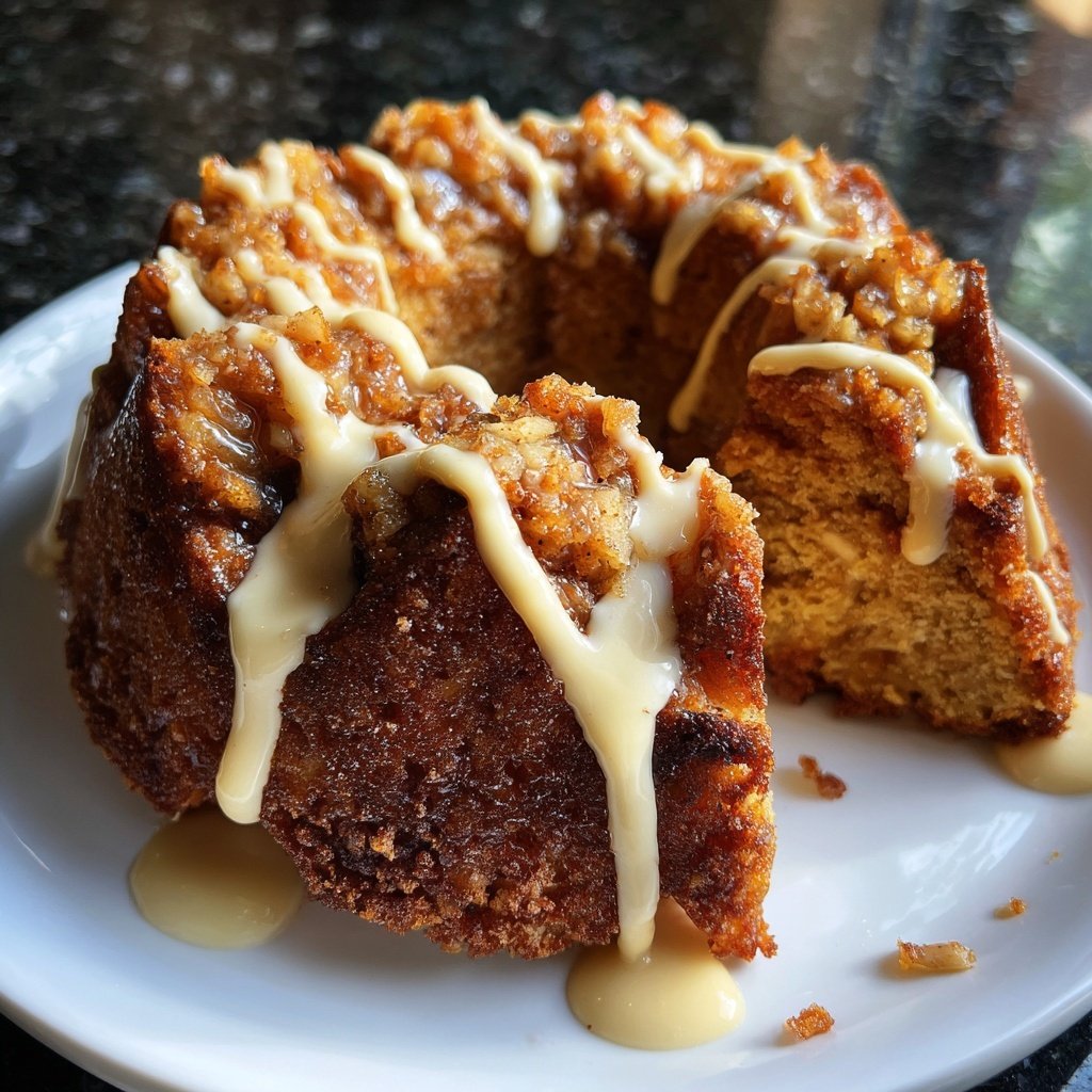 Weihnachtsdessert: Apfel-Zimtstern-Küchlein mit Vanillesoße