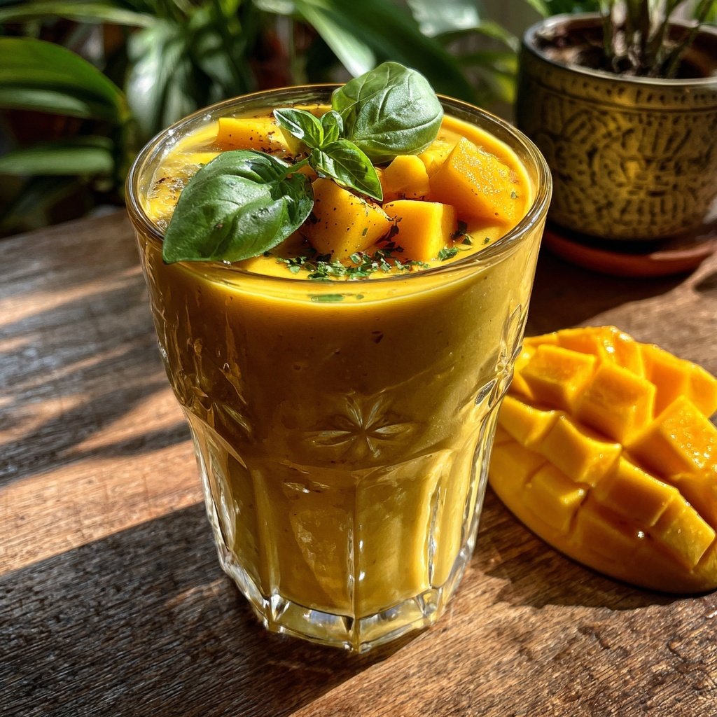 Mango Basilikum Smoothie Mischung