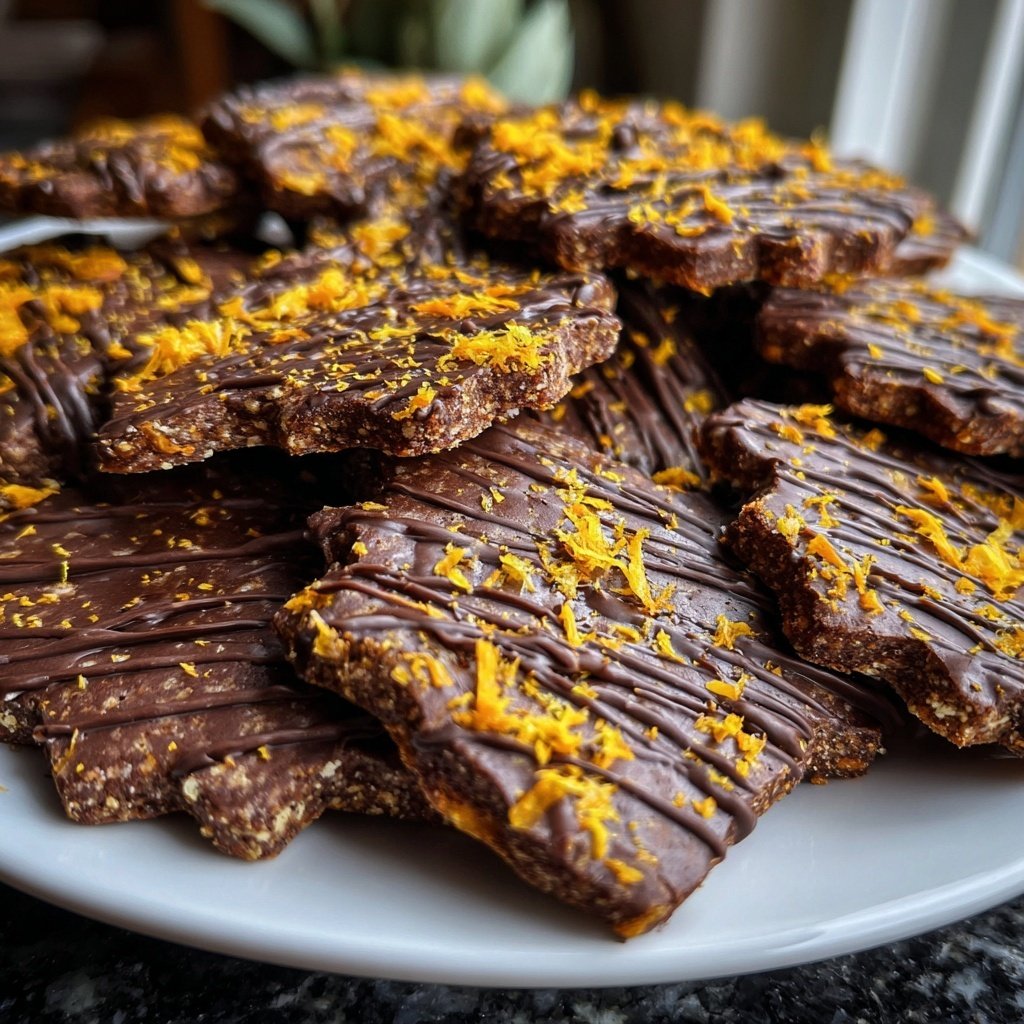 Schoko-Orange-Plätzchen mit Zartbitterschokolade​